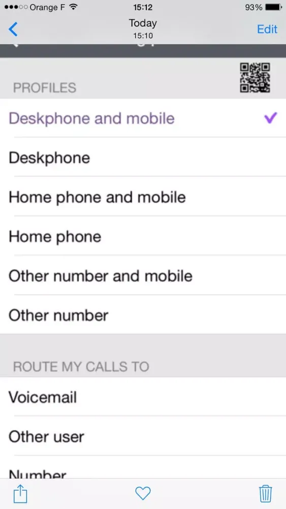 OpenTouch Conversation Screenshots